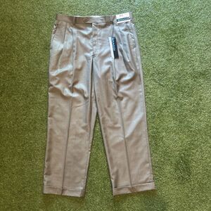 Braggi by Louis Raphael Green Mens Martin Super 150s P/V Twill Pants Sz 38 X 29